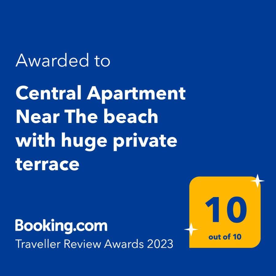 Central Apartment Near The Beach With Huge Private Terrace Лутраки Екстериор снимка